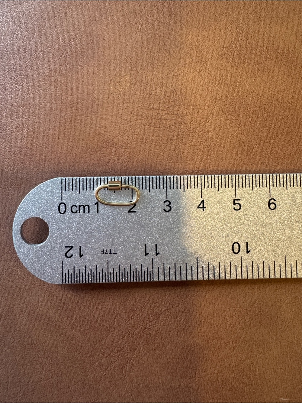 14k yellow gold carabiner